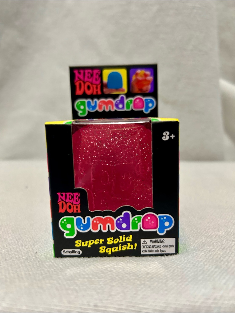Nee Doh Gumdrop Small Pink Colorway New in Box Schylling Fidget Squishy